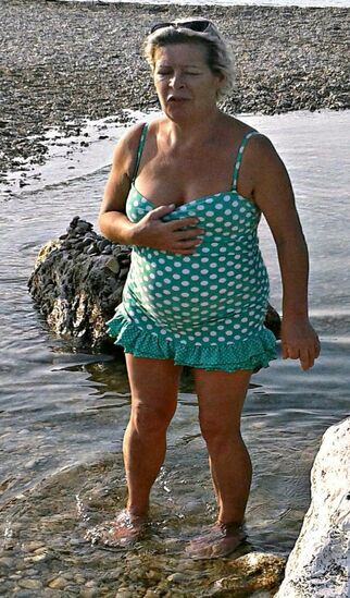 grandmother bathing suit
